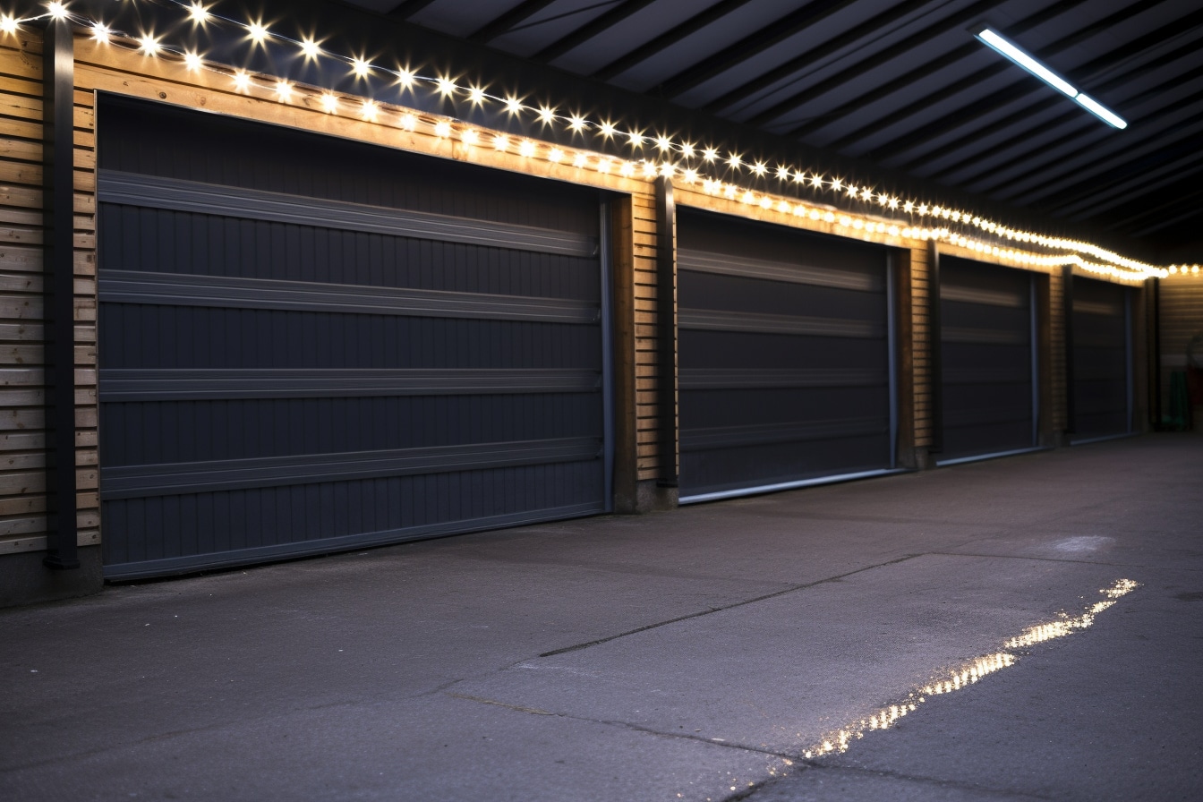 porte de garage sectionnelle en aluminium 